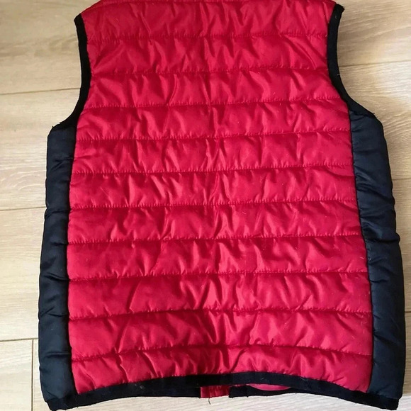 Calvin Klein Jeans Baby Boy Girl toddler Puffer Vest 24m warm winter red/black - Picture 2 of 3